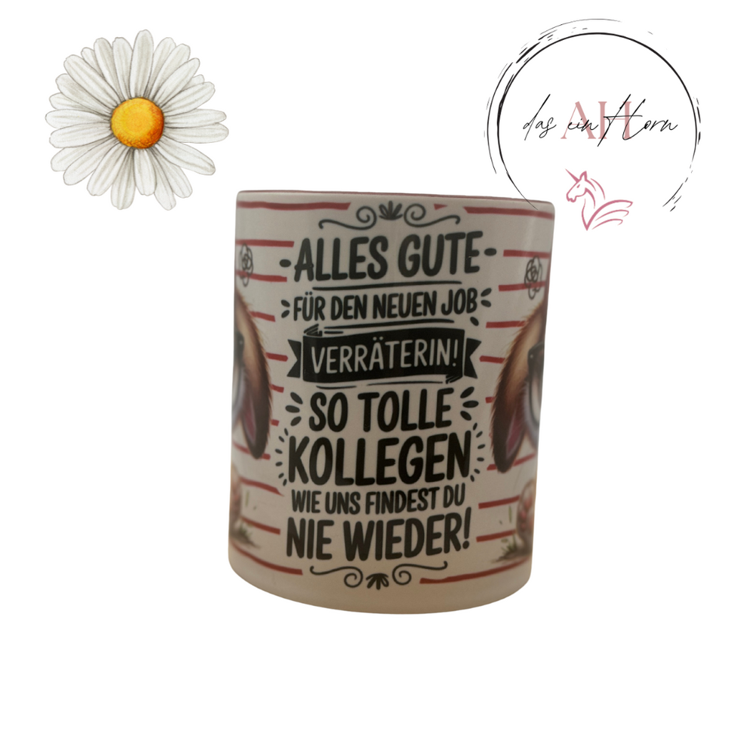 Tasse Häschen neuer Job