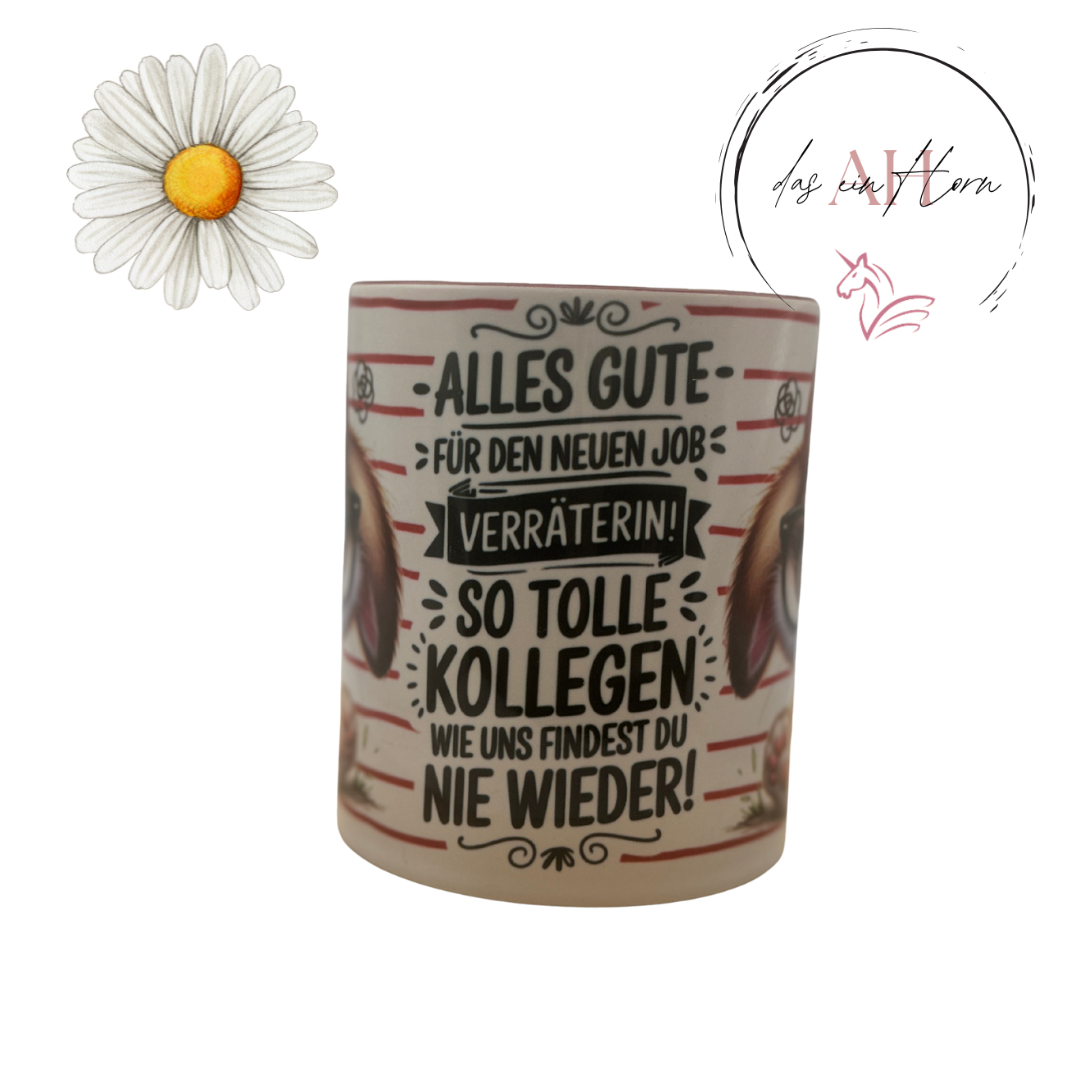 Tasse Häschen neuer Job