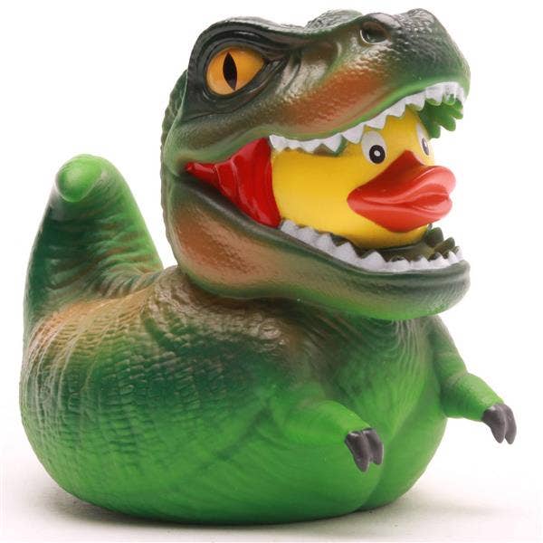 T-Rex Badeente - grün - Gummiente