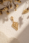 Charm Herz Edelstahl Liebe elegantes Schmuckstück: Or jaune
