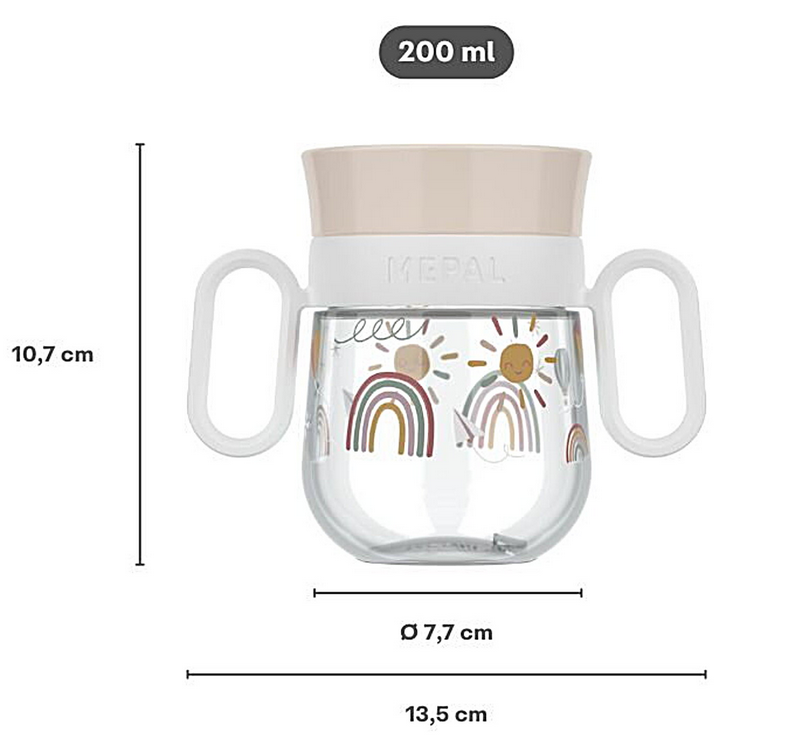 360° Trinkbecher - Regenbogen