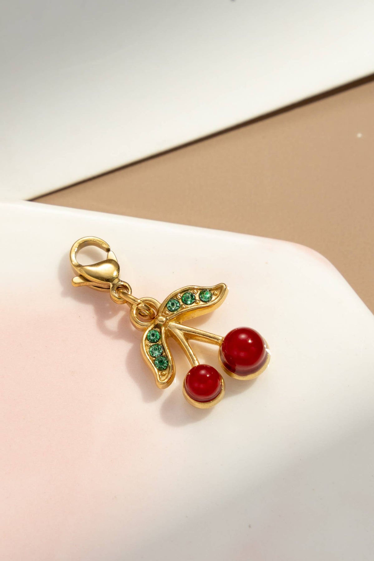 Set mit 13 passenden Charm-Anhängern aus Edelstahl, gold- und silberfarben