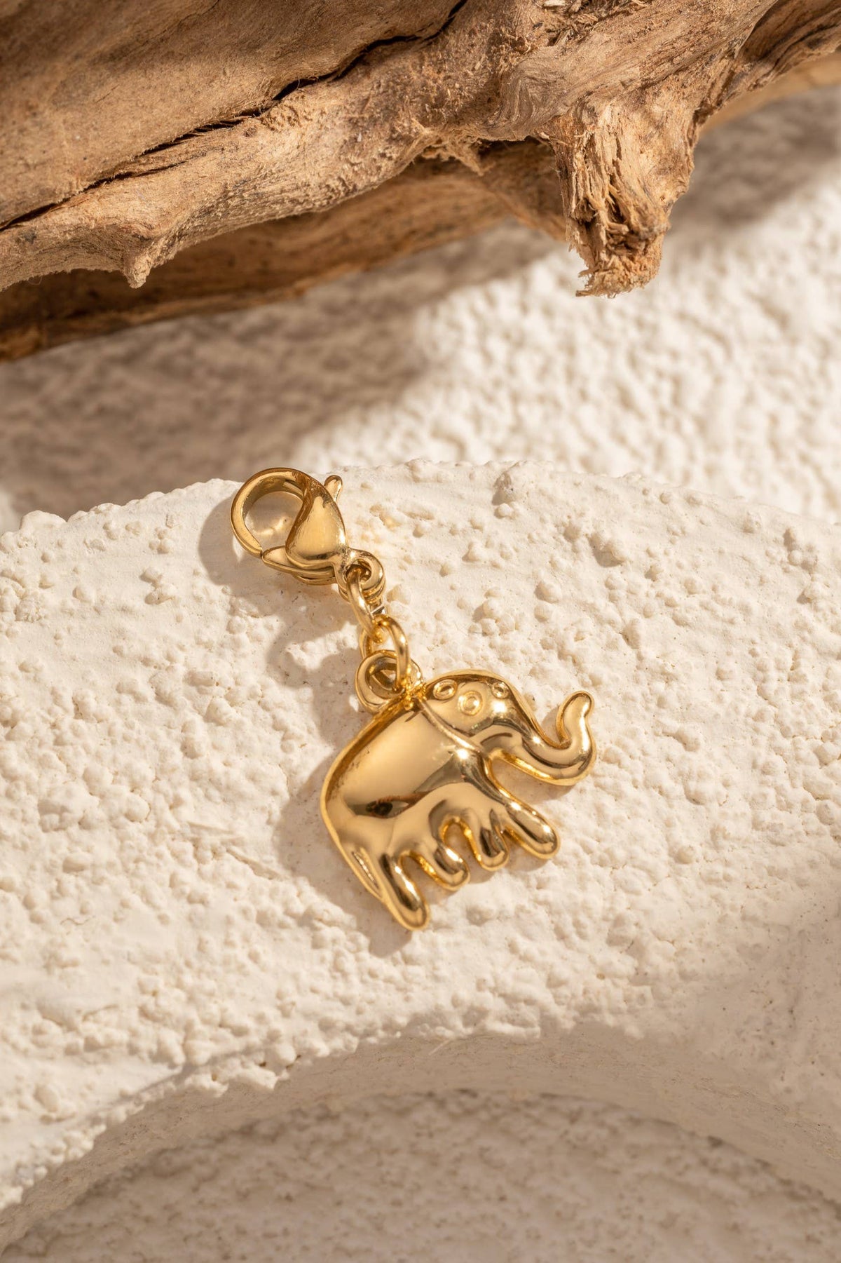 Set mit 10 goldfarbenen Edelstahlanhängern – Meeresmotive