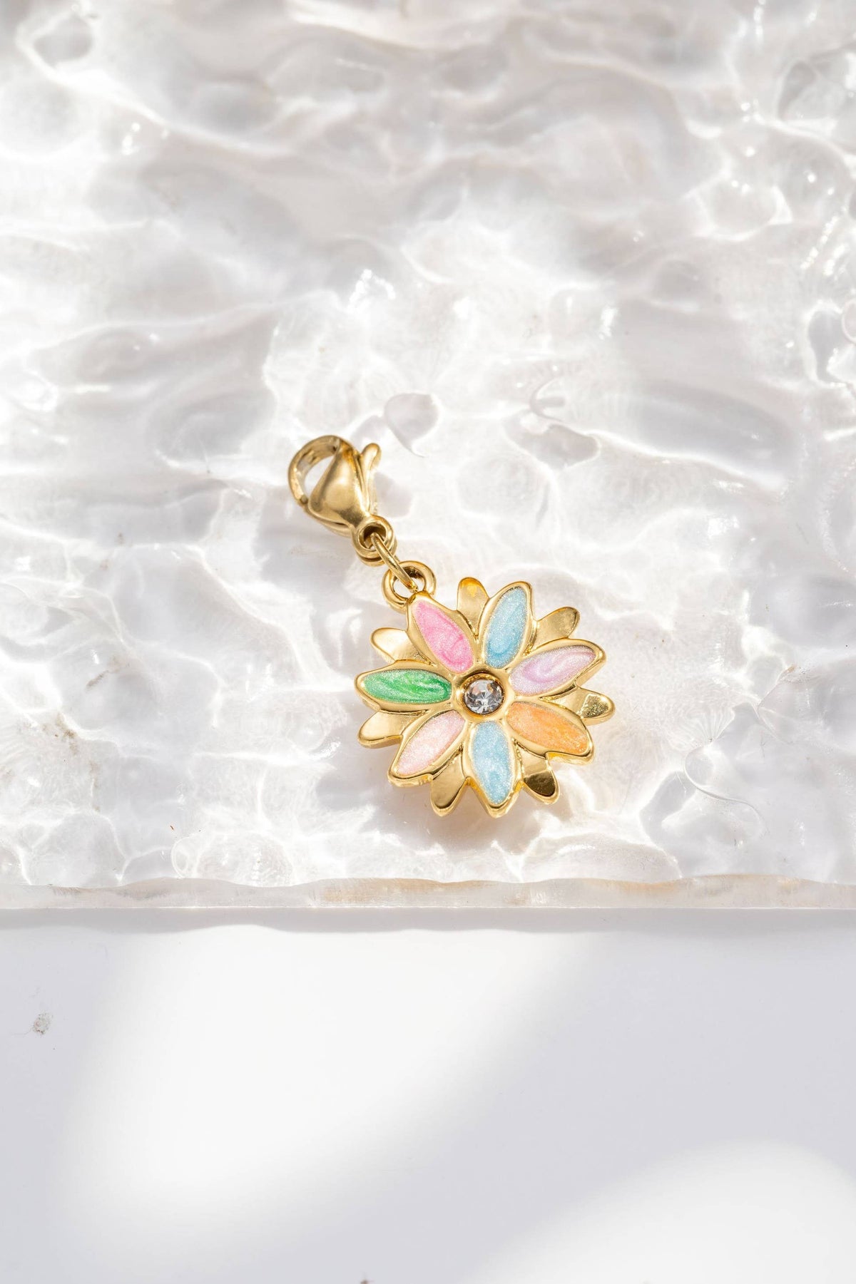 Satz 9 Charms Edelstahl Vergoldet Verschiedene Elegante Designs