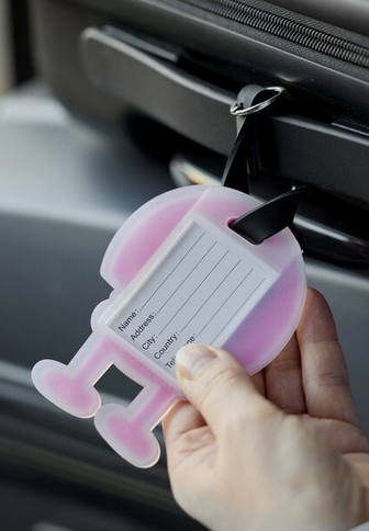 Hoptimist Gepäckanhänger Pink