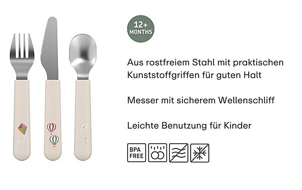 Kinderbesteck 3-teilig - Fairy Garden