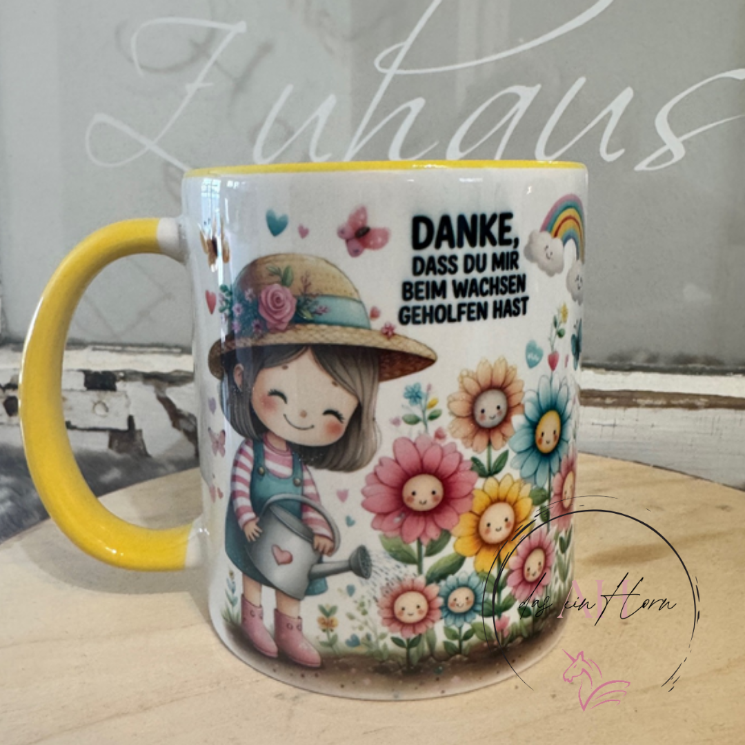 Tasse Danke Blumen