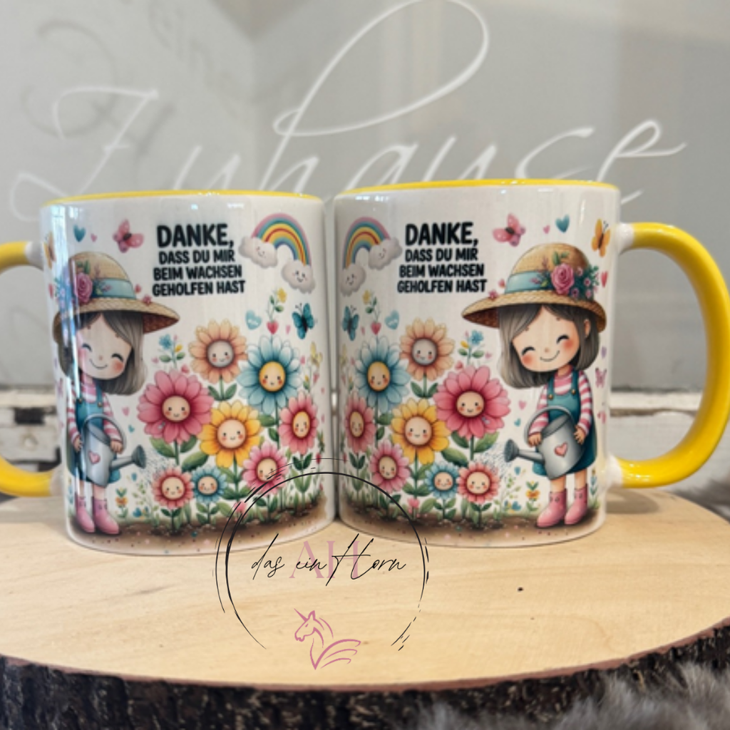 Tasse Danke Blumen