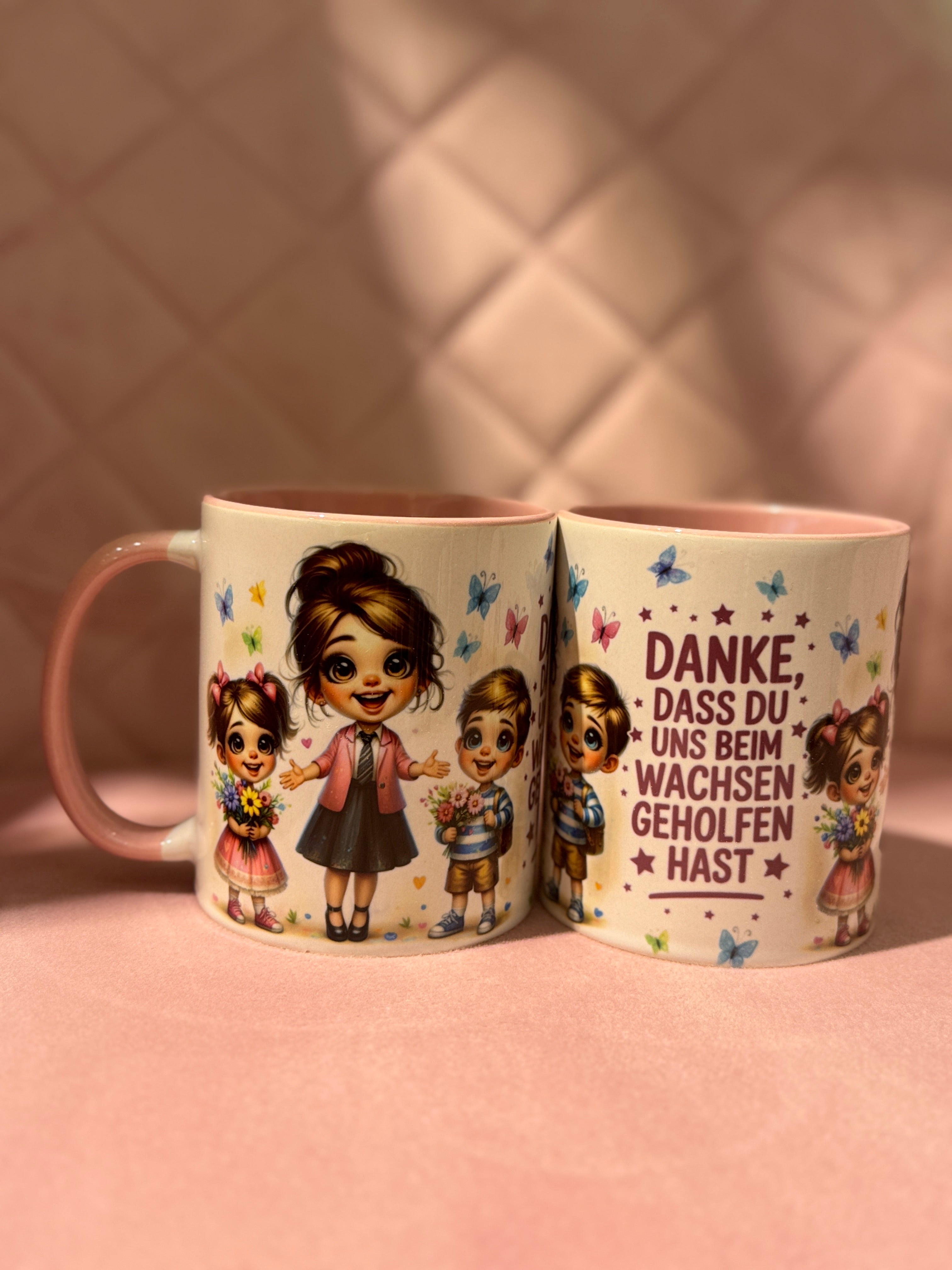 Tasse Danke fürs helfen beim wachsen