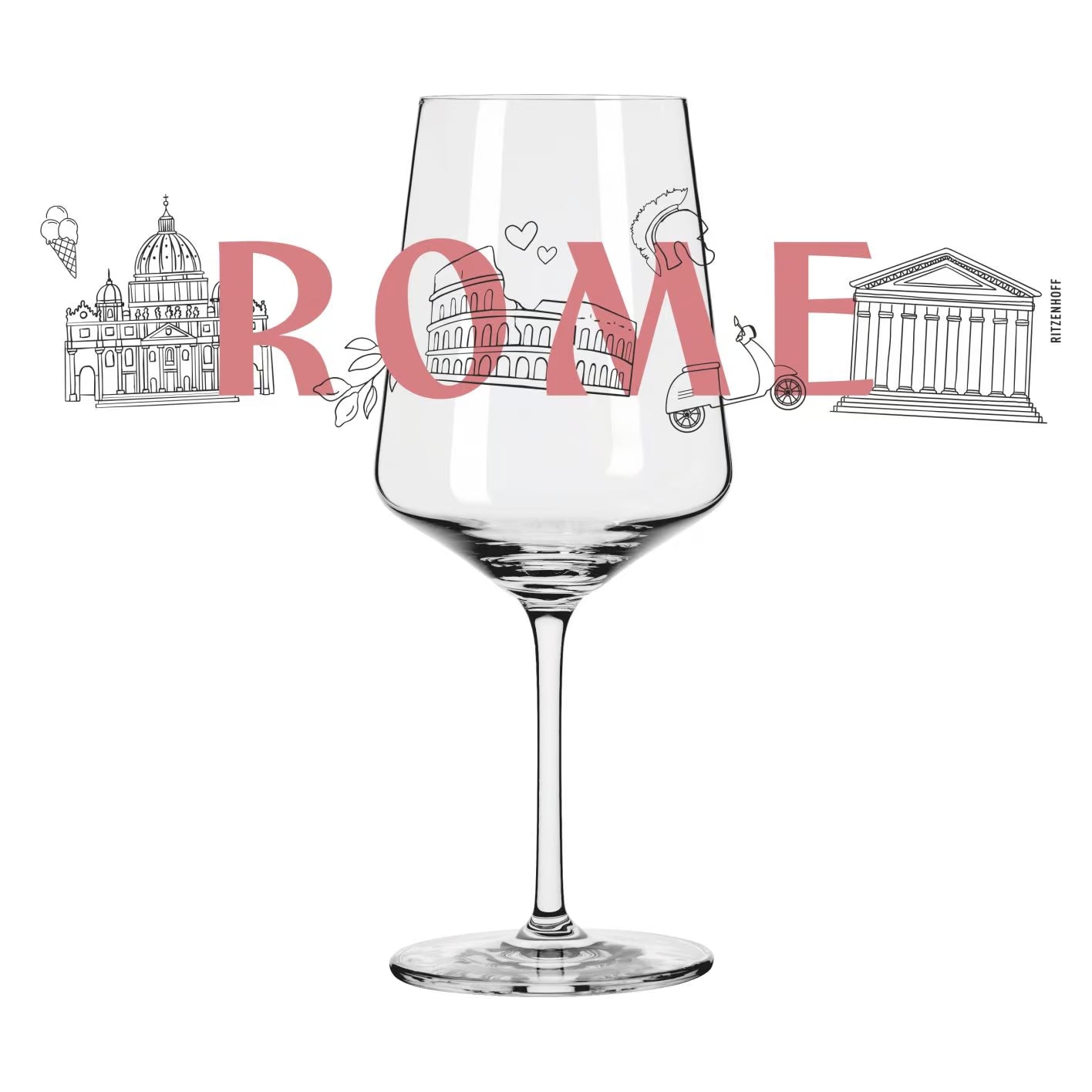 Entdecker Cocktailglas #16 - mit ROME-Motive