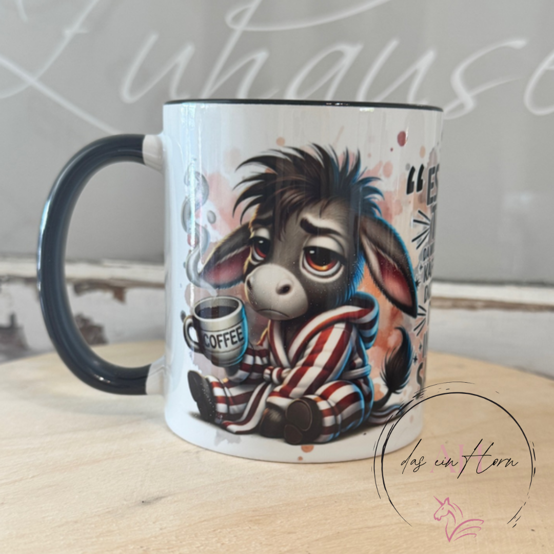 Tasse Eselchen Kaffee