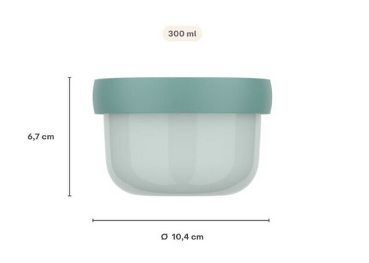 Fruchtbox 300 ml mit Gabel - Fairy Garden