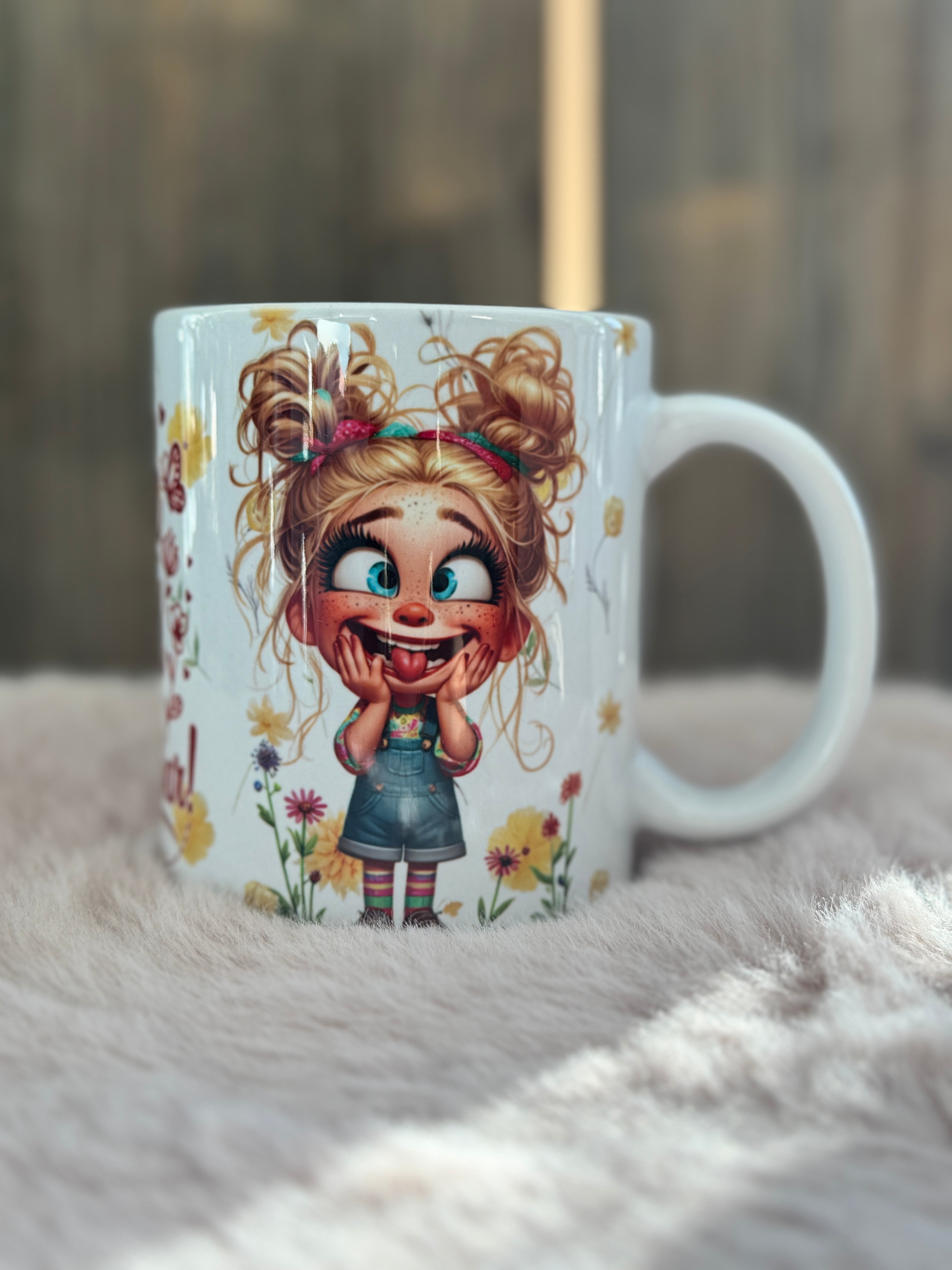 Tasse Mädchen Frech