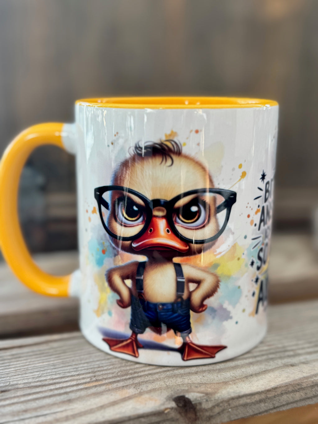 Tasse genervte Ente