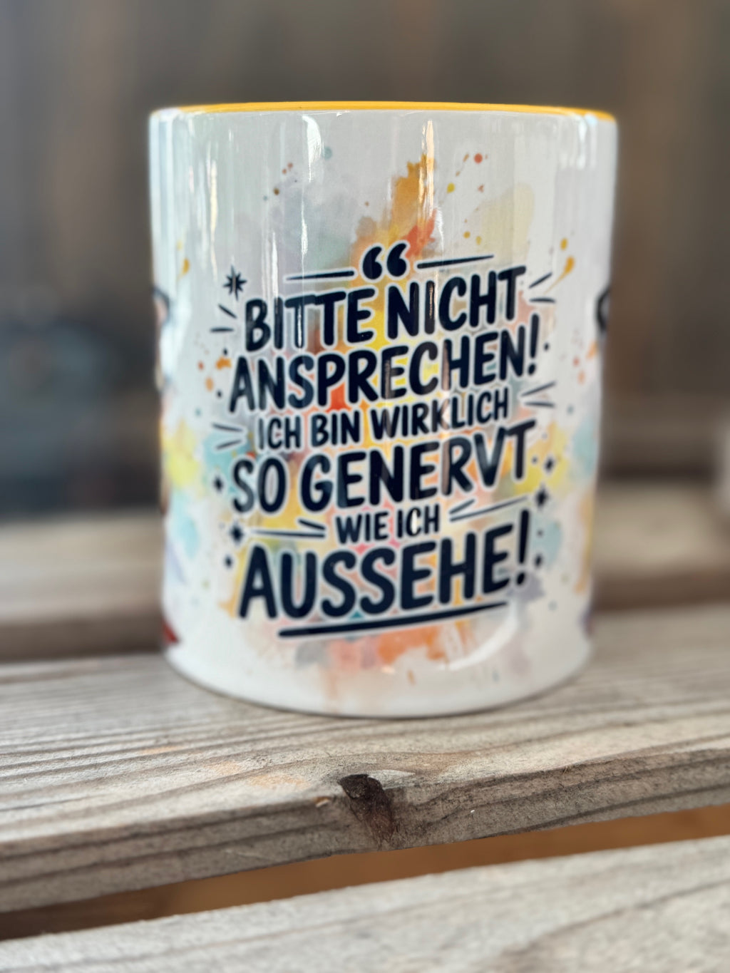 Tasse genervte Ente