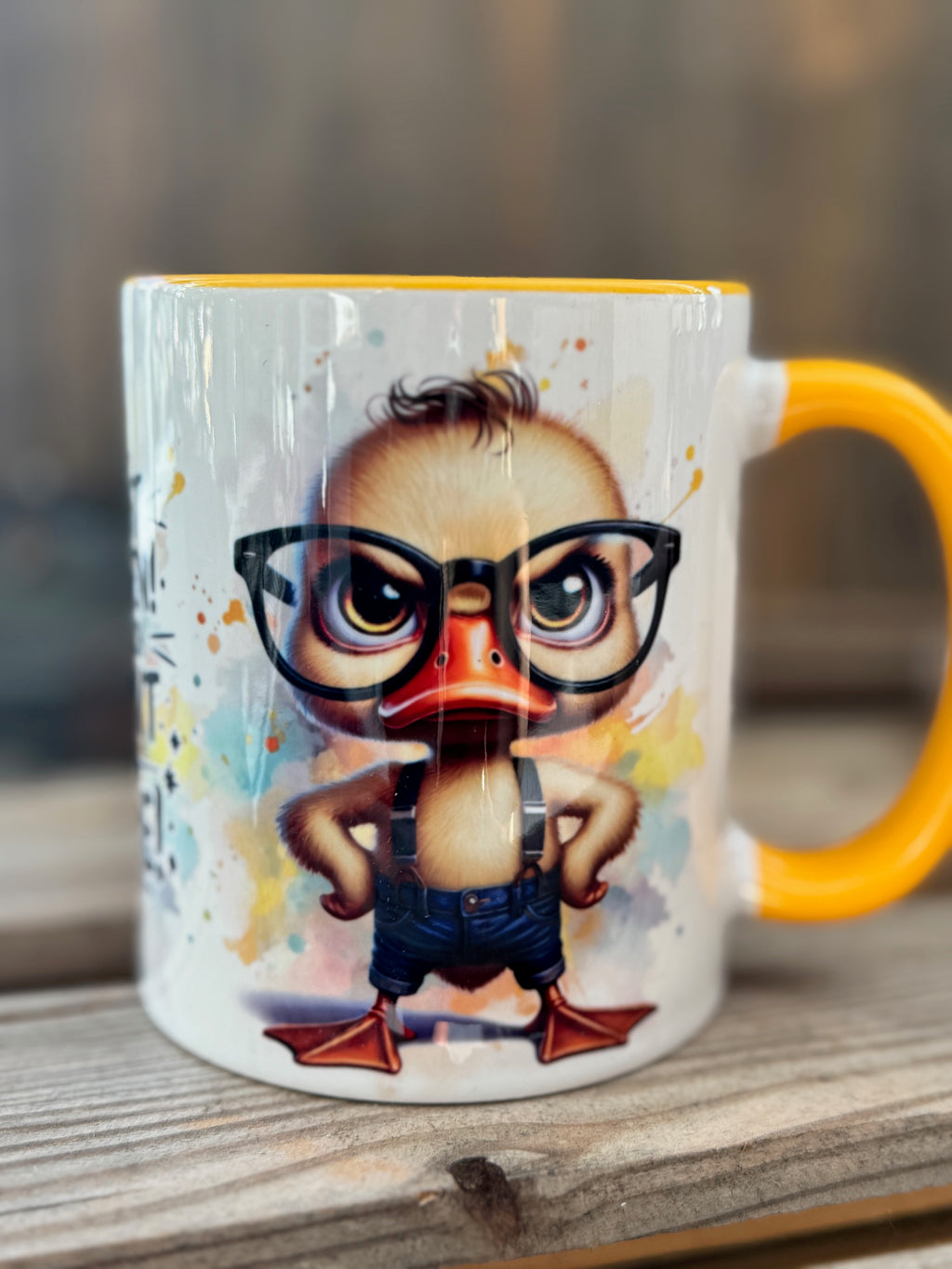 Tasse genervte Ente