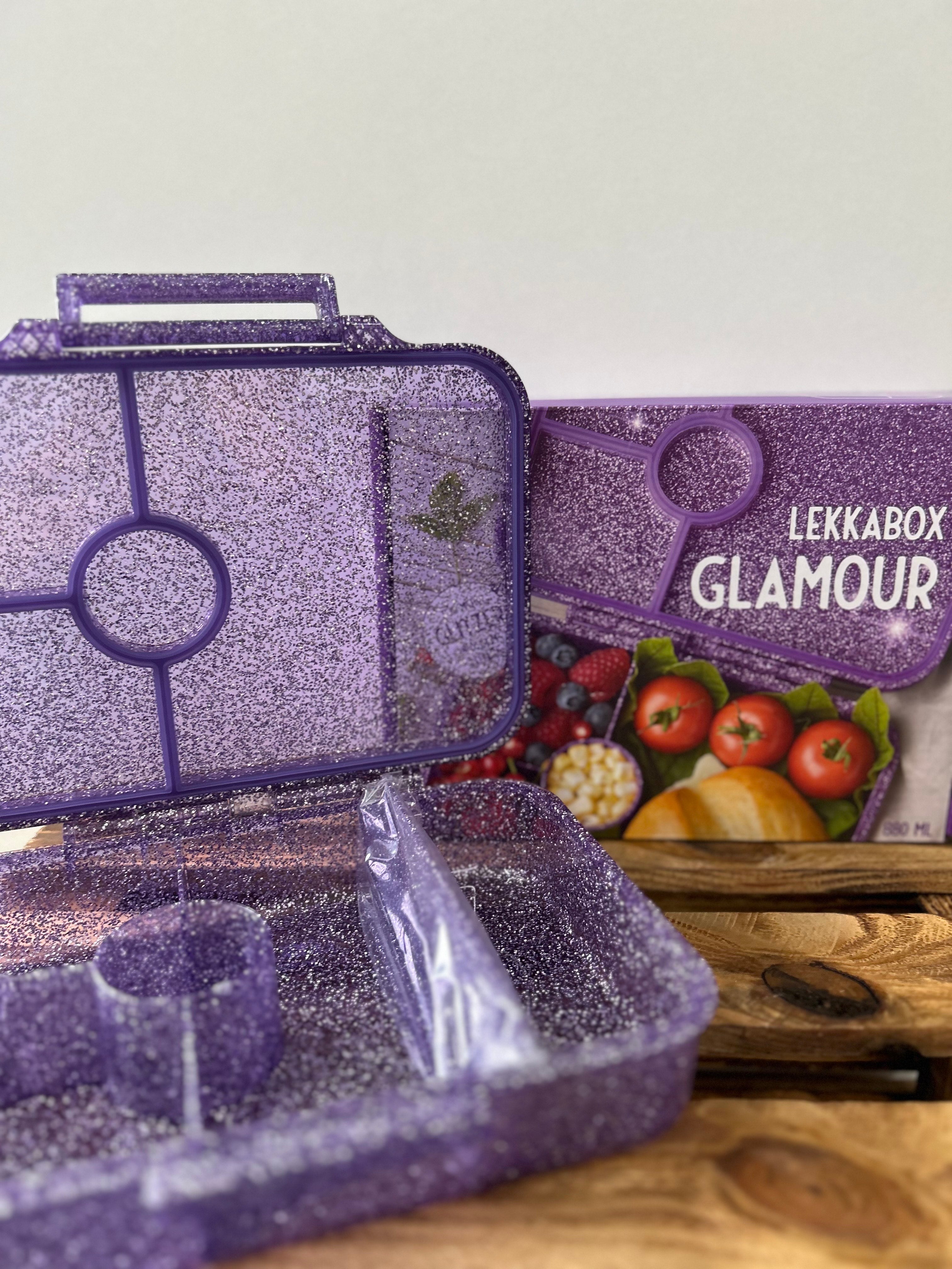 LEKKABOX - Glamour - 4 Fächer - lila