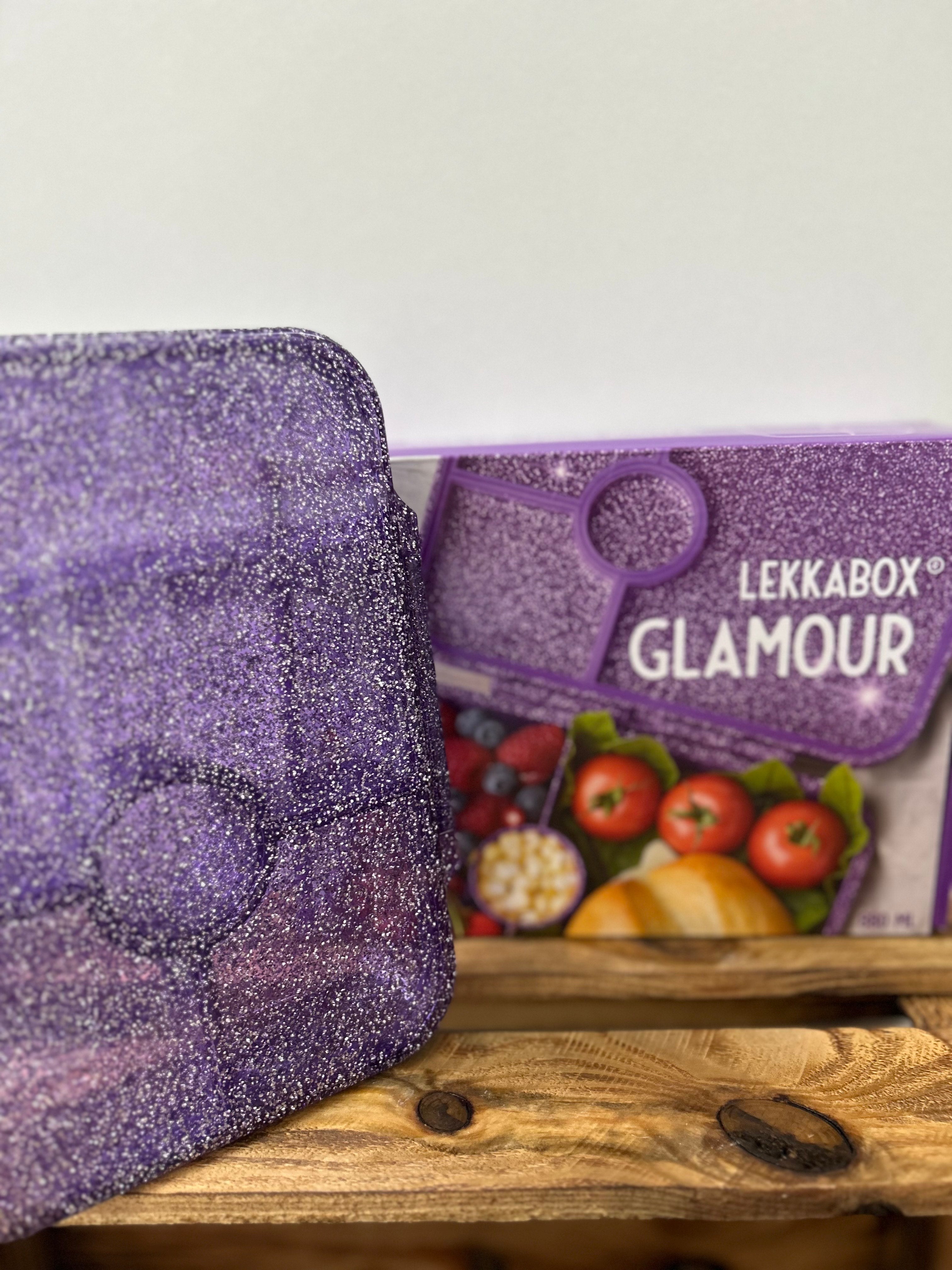 LEKKABOX - Glamour - 4 Fächer - lila