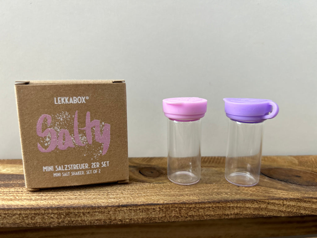 LEKKABOX - Mini Salzstreuer - 2er Set - rosa/lila