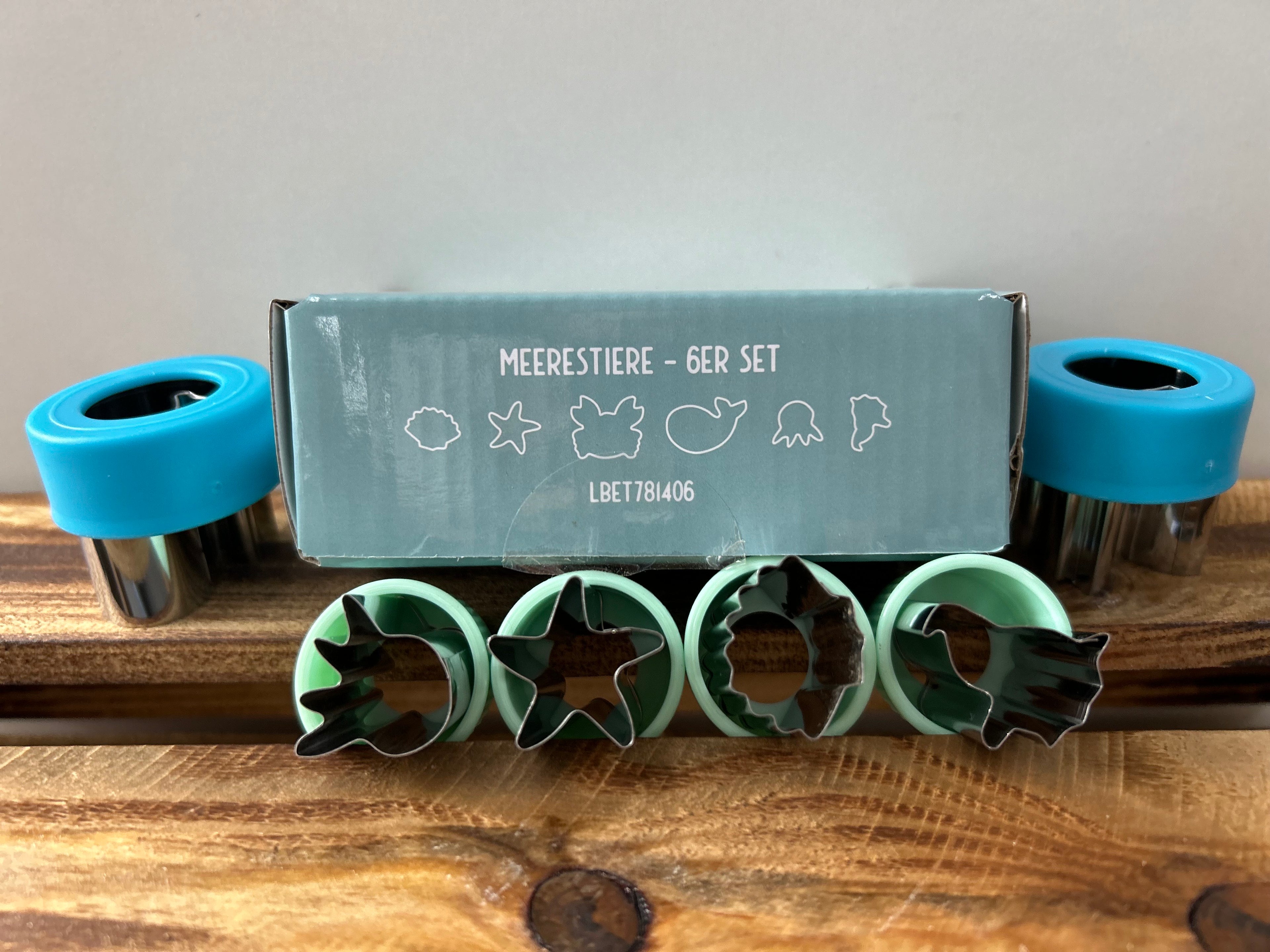 LEKKABOX - Edelstahl Ausstecher - 6er Set - Meerestiere