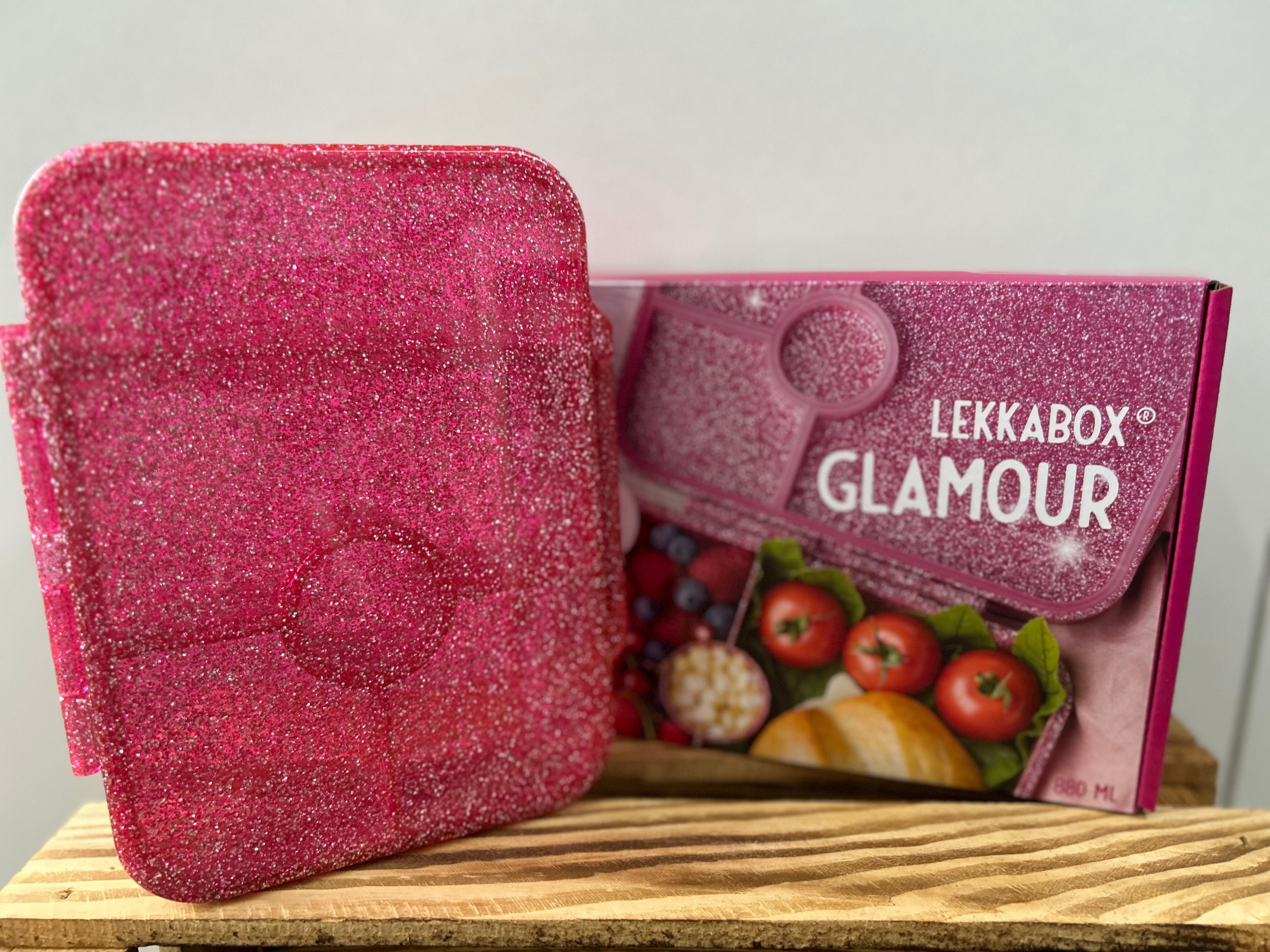 LEKKABOX - Glamour - 4 Fächer - pink