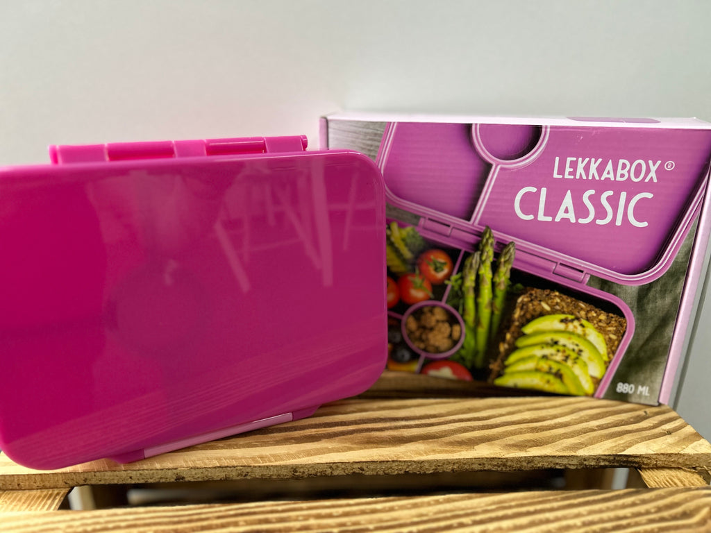 LEKKABOX - Classic - 4 Fächer - Pink