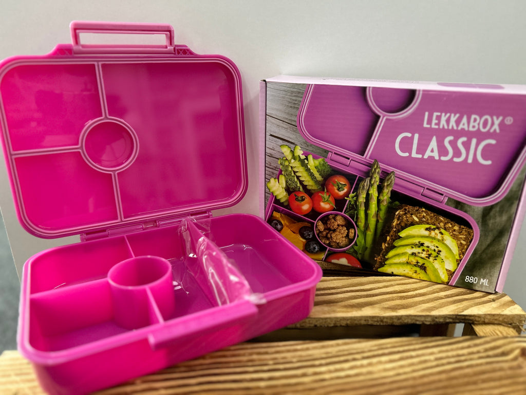 LEKKABOX - Classic - 4 Fächer - Pink