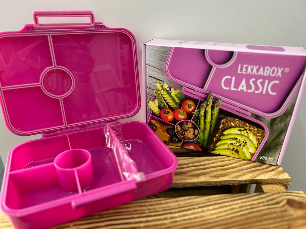 LEKKABOX - Classic - 4 Fächer - Pink