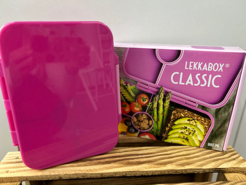 LEKKABOX - Classic - 4 Fächer - Pink