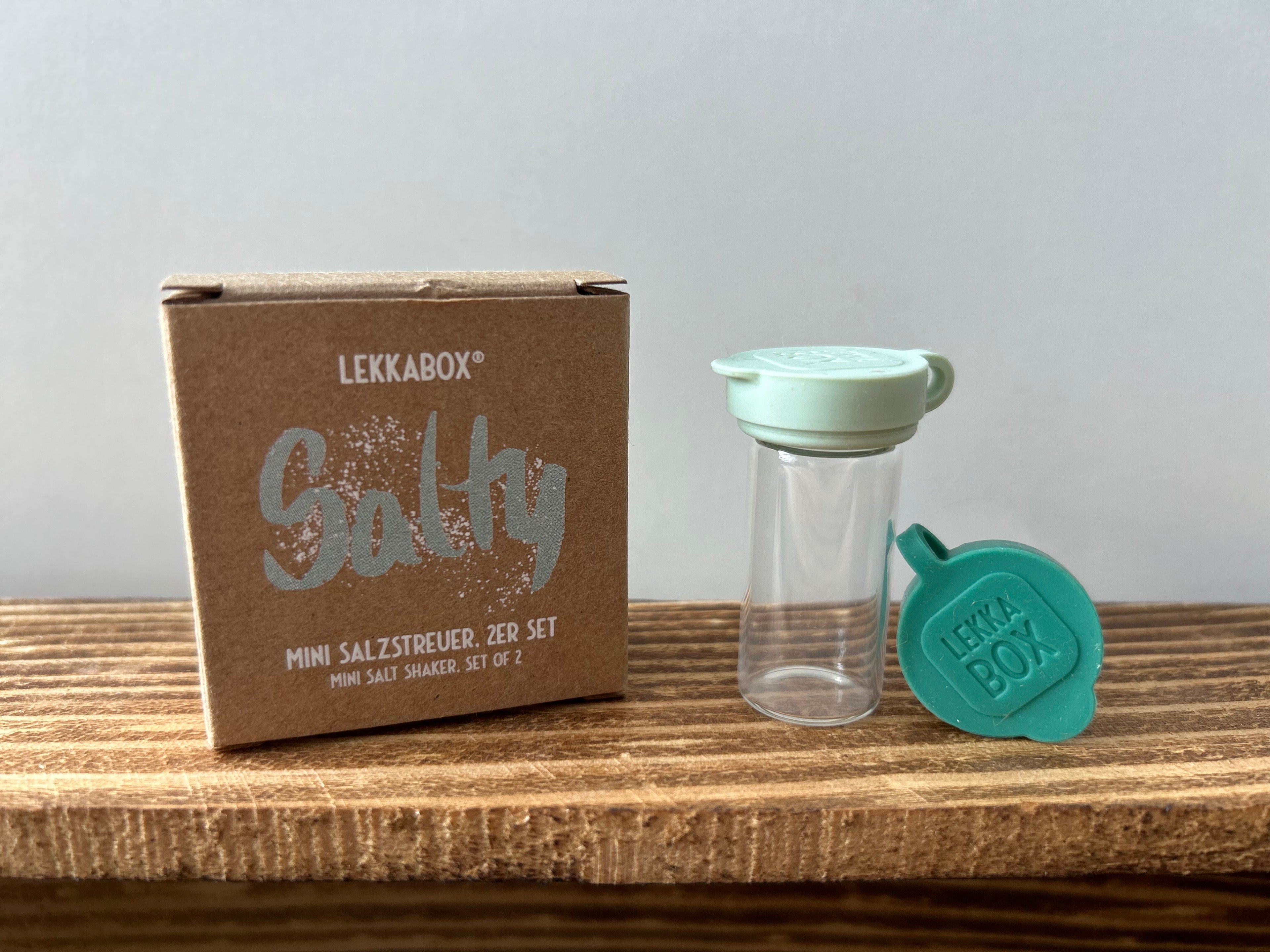 LEKKABOX - Mini Salzstreuer - 2er Set grün