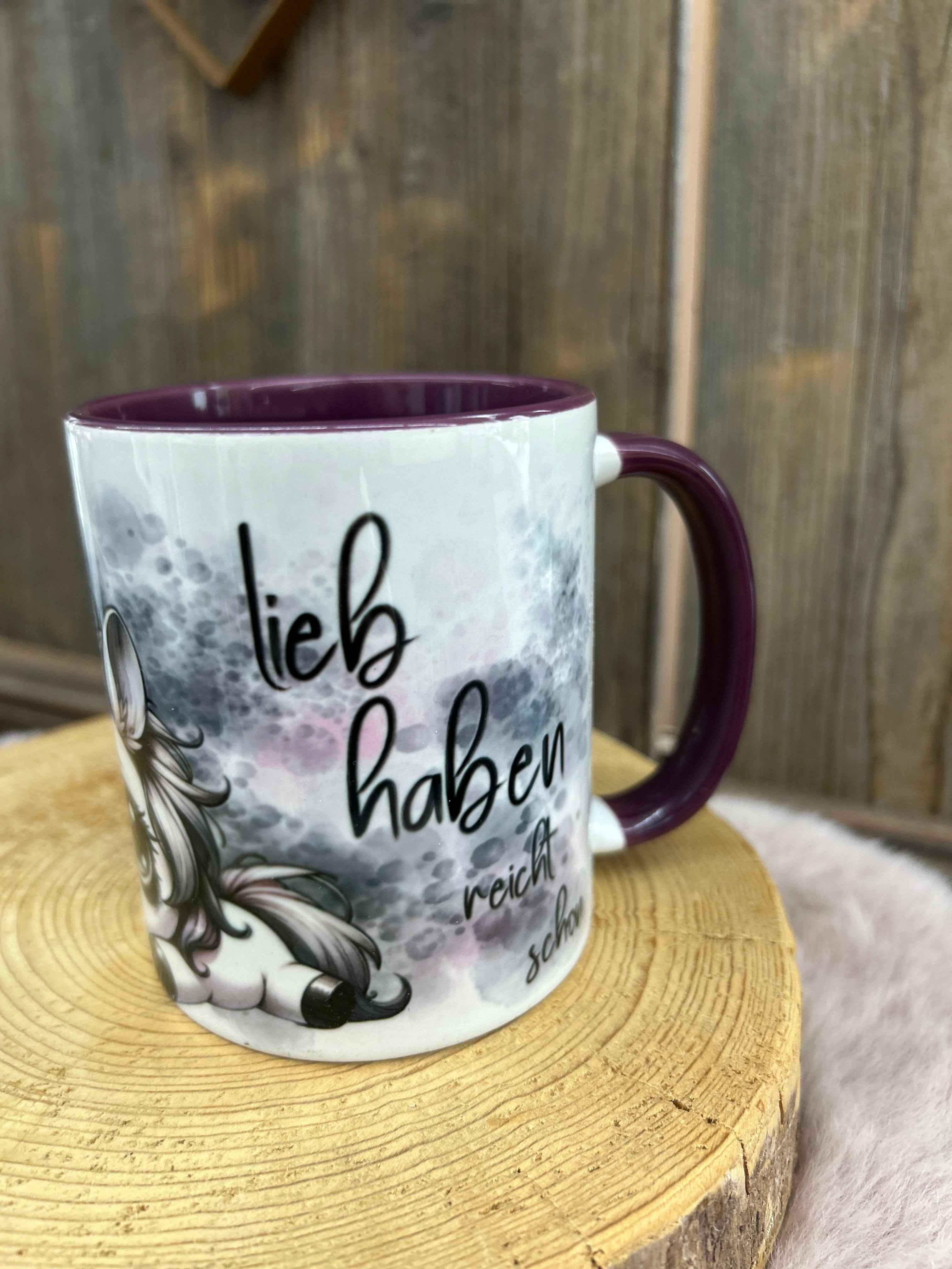Tasse Einhorn "lieb haben"