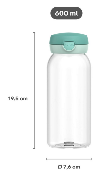 Mepal Trinkflasche mit Klappdeckel 600 ml
