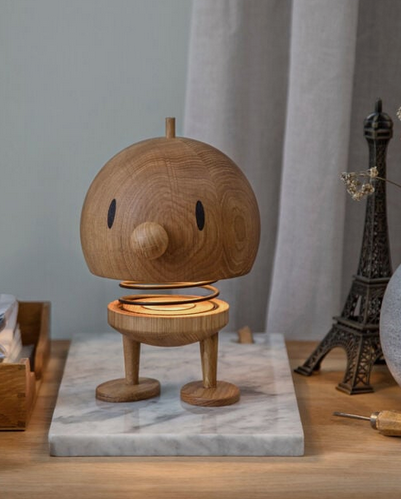 Hoptimist Bumble LED Lampe Holz - Größe L