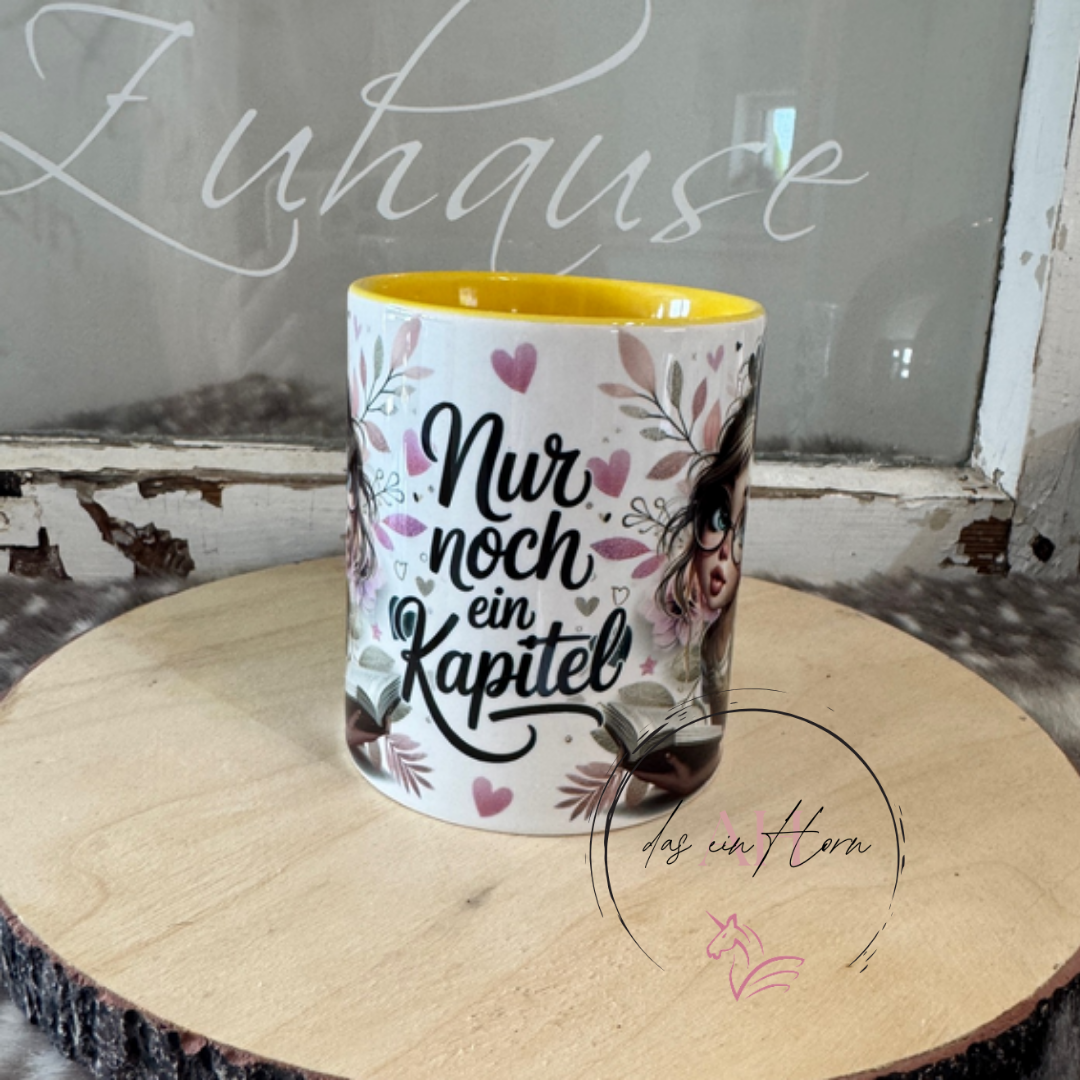 Tasse Nur noch ein Kapitel lesen