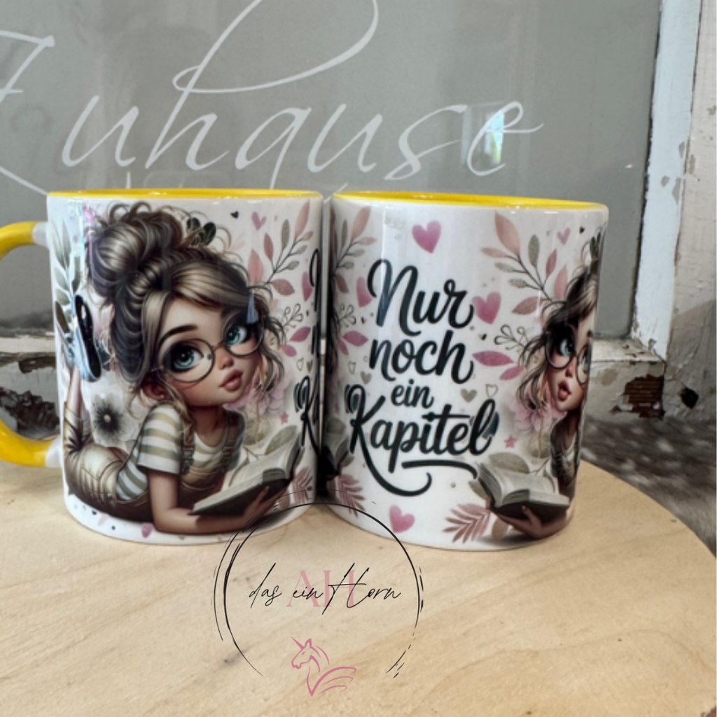 Tasse Nur noch ein Kapitel lesen