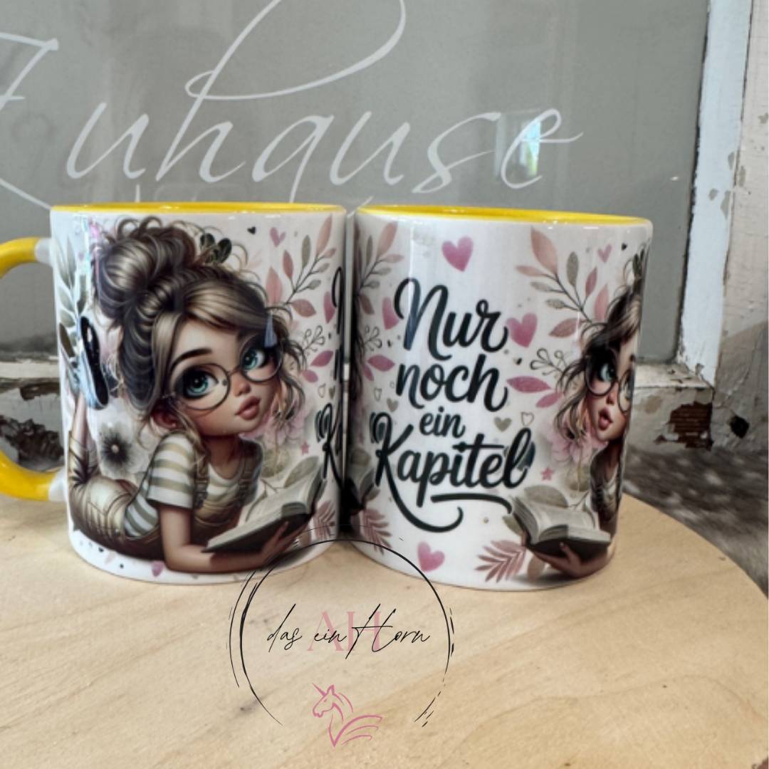 Tasse Nur noch ein Kapitel lesen