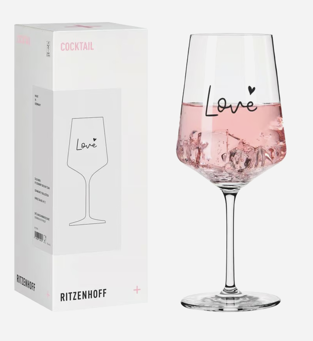 Ritzenhoff Cocktailglas - LOVE - schwarz