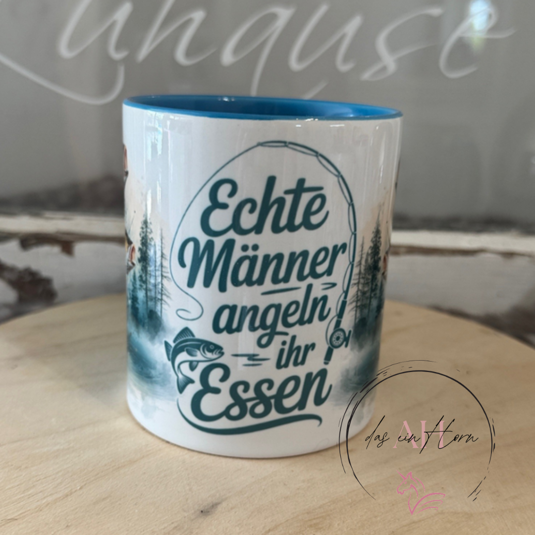 Tasse Männer gehen Angeln