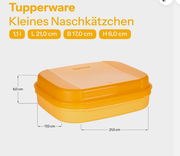 Naschkätzchen 1,1 Liter - Orange