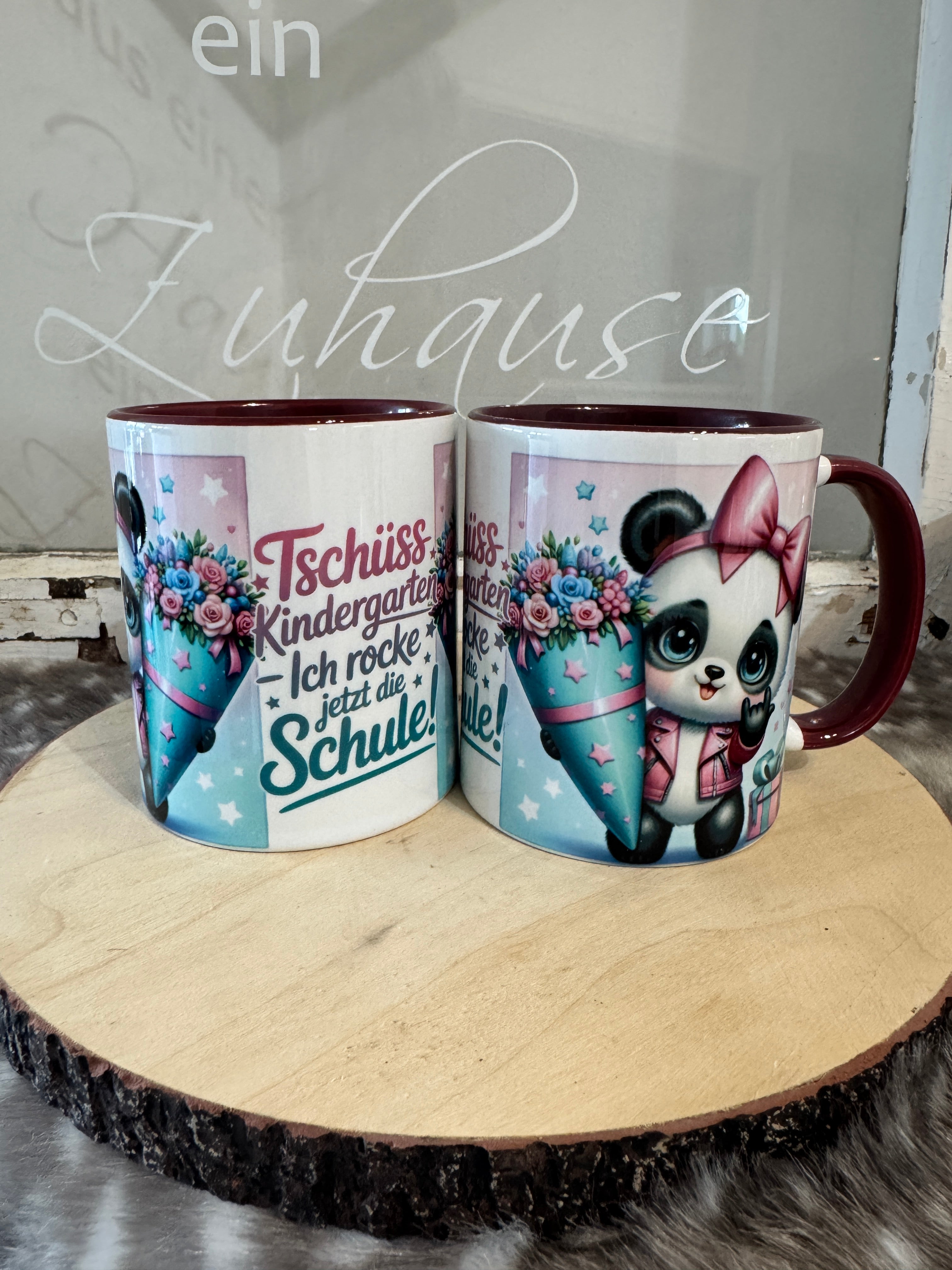 Tasse Panda Schulanfang