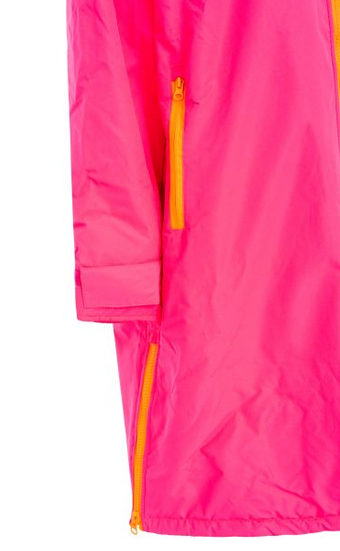 Oversize Mantel - Pink-Orange - Flauschig