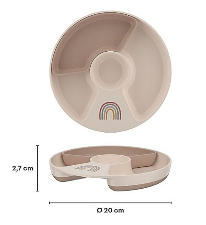 Kinderteller mit Unterteilung - Forest Friends
