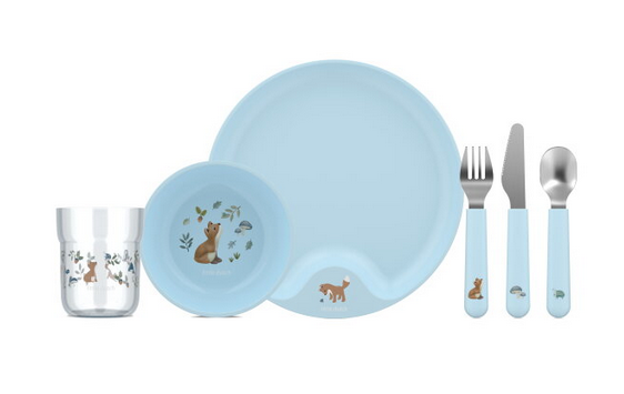 Kindergeschirr Mepal - Forest Friends - 6-teilig
