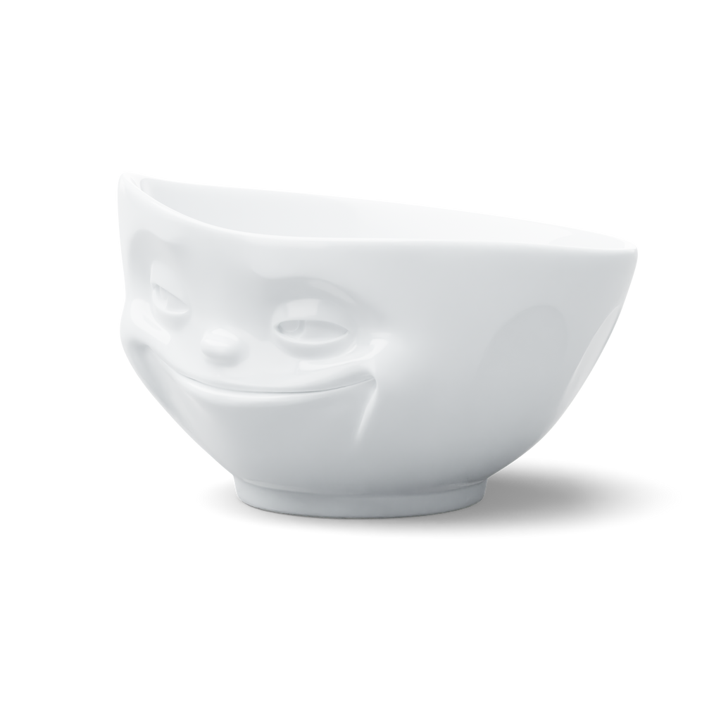 58 - Schale Grinsend in weiß, 500 ml
