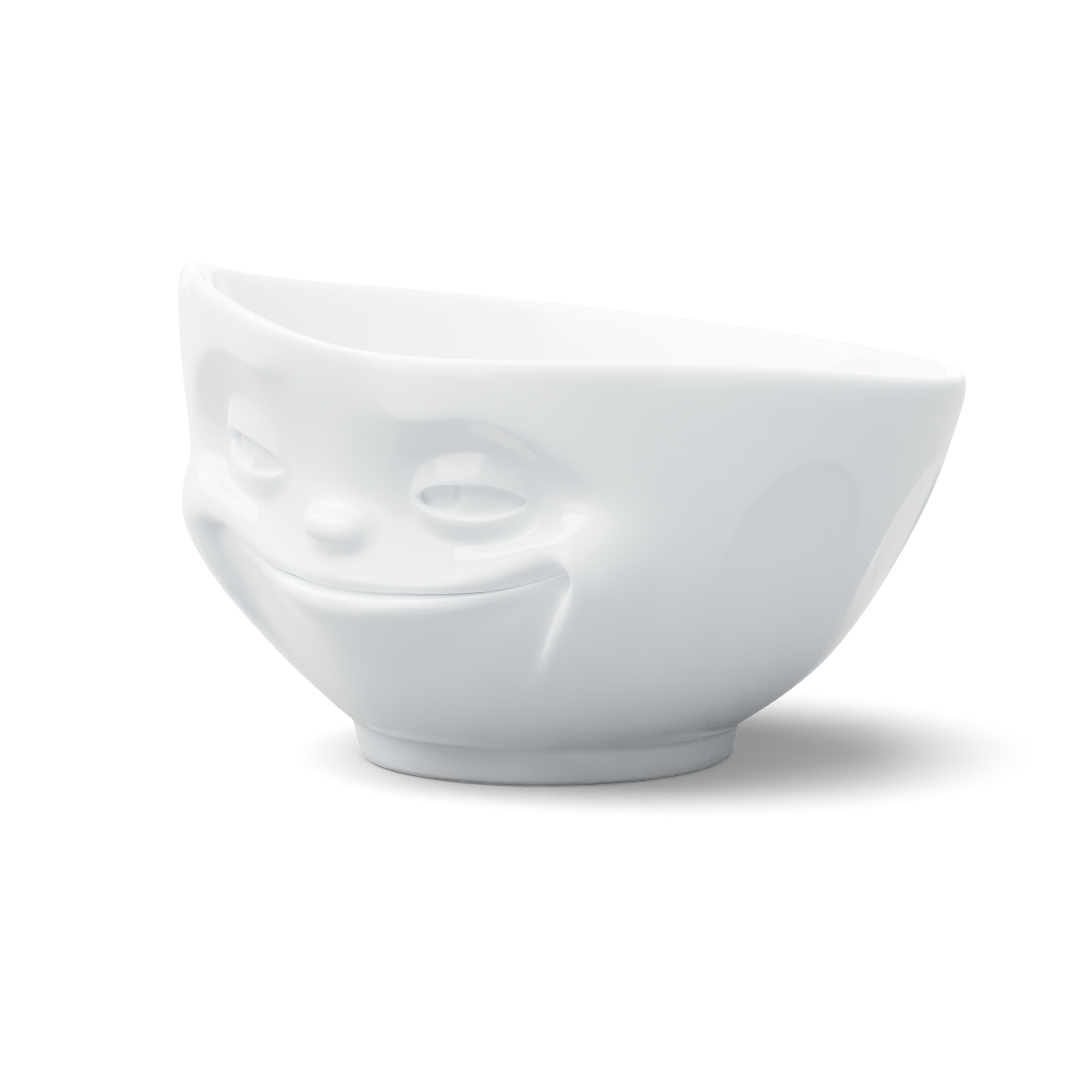 58 - Schale Grinsend in weiß, 500 ml