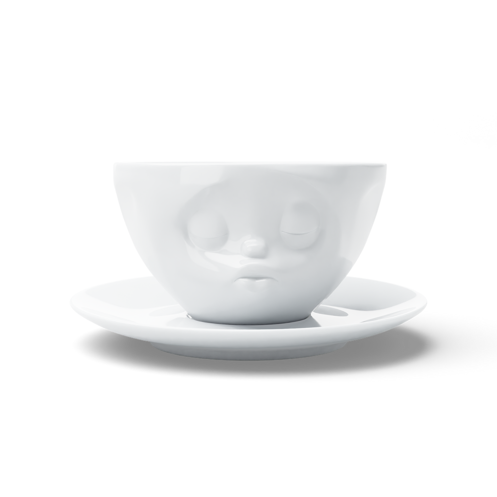 58 - Kaffeetasse Küssend weiß, 200 ml