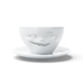 58 - Kaffeetasse Zwinkernd weiß, 200 ml