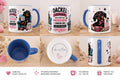 Linke Seite ein Dackel im Körbchen mit einem Schild "Kurze Beine - Grosses Herz" und einer Tasse mit Aufschrift "Dackel Power"
Rechte Seite Dackel in Sessel mit Schild "Ich mach was ich will" und ein Tasse "Dackel Liebe"
Text auf Tasse " Dackel Lieberhaber sind nicht nur Menchen sondern eine ganz besondere Spezies!"