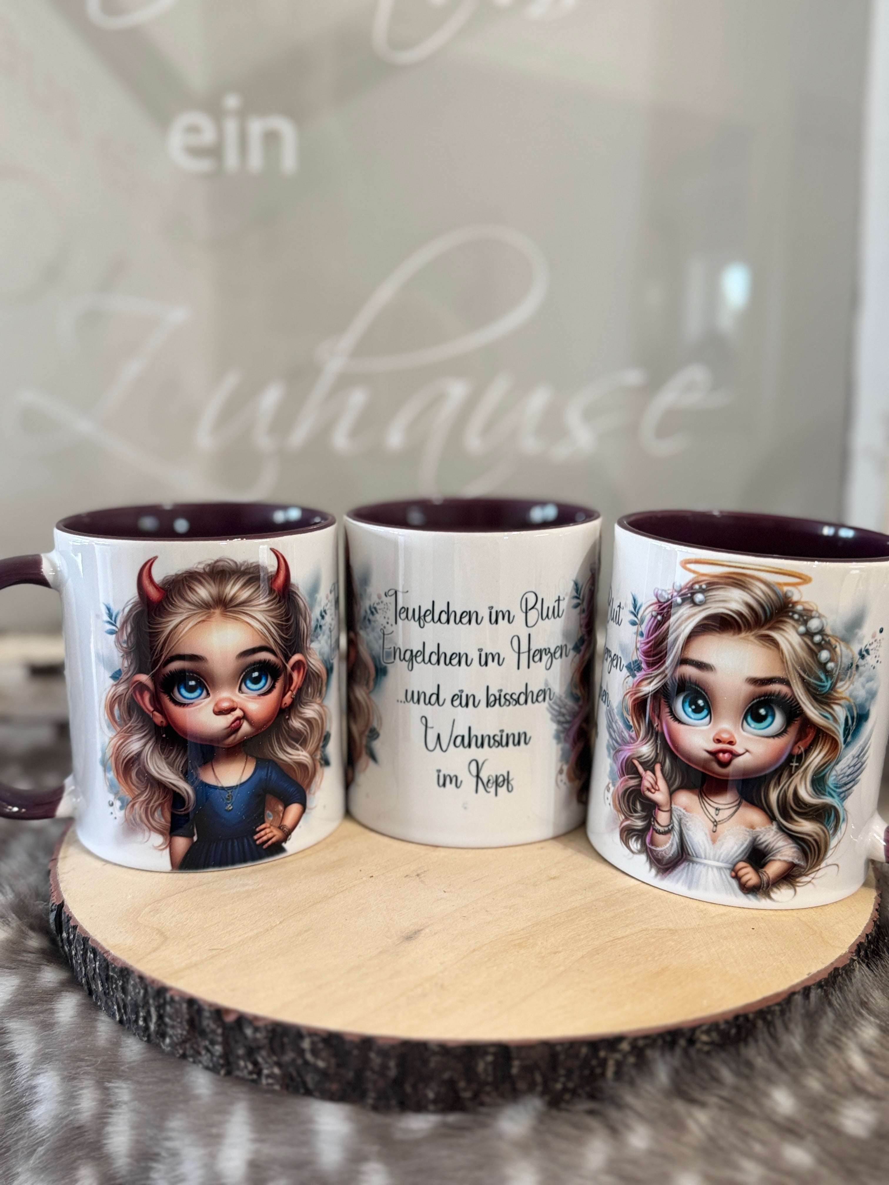 Tasse Engelchen und Teufelchen