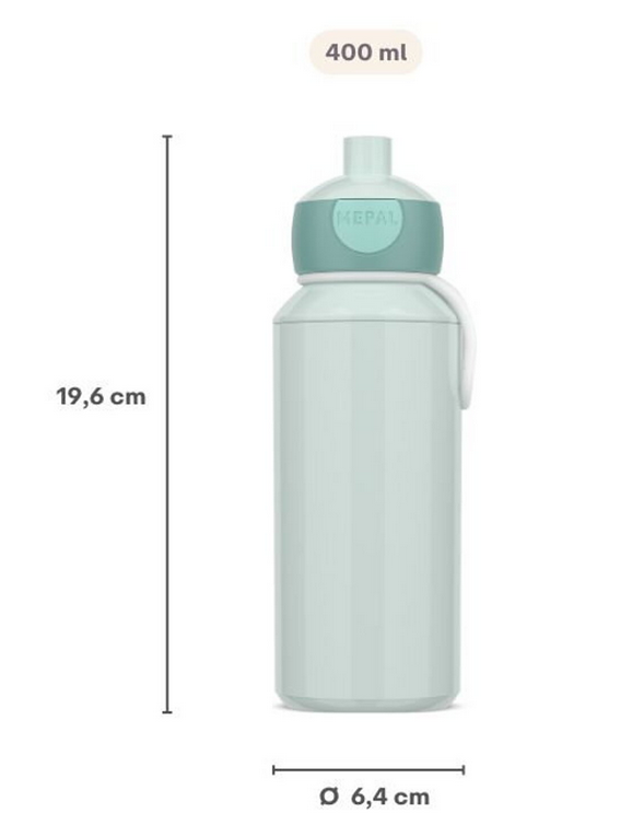 Trinkflasche Pop-Up 400 ml - Unicorn Glow